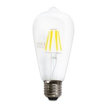 Heka St64 Şeffaf 6W E27 2700K Gün Işığı Led Ampul