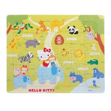 Hello Kitty Hayvanat Bahçesinde 36 Parça Puzzle