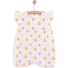 Hellobaby Hellobaby Kız Bebek Bluz Bisiklet Yaka Kısa Paça Atlet - Beyaz - 1,5 Yaş