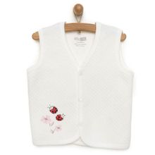 HelloBaby Kapitone Kız Bebek Ekru Yelek