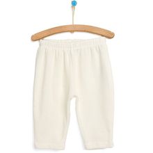 HelloBaby Kız Bebek Ekru Basic Kadife Eşofman Alt