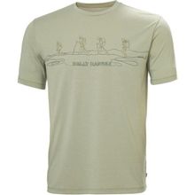 Helly Hansen HHA.63082 Skog Recycled Graphic Gri Erkek T-shirt