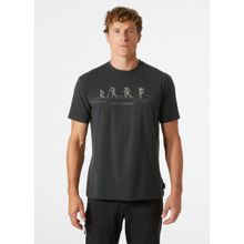 Helly Hansen Skog Recycled Graphic Siyah Erkek T-shirt
