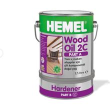 Hemel Wood Oil 2C 0.3 lt Black Çift Komponentli Yağ