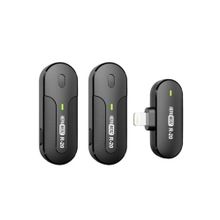 Hepa Merz R-20 iPhone Uyumlu Üst Kalite Kablosuz Lightning Siyah Yaka Mikrofonu