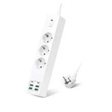 Hepu Hp-H11 Akıllı Power Socket 3 Priz + 4 USB + 2 Type-C 3000W Güç