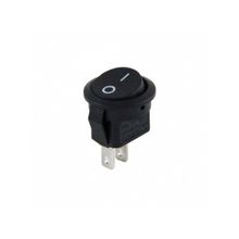 Herbirivar IC134E On-Off 2P Siyah Mini Yuvarlak Işıksız Anahtar