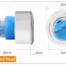 Herbirivar Kalıcı 22 mm 24V Kırmızı Ledli Plastik Buton