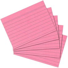 Herlitz 10836195 Kartotek A6 100 Yaprak Çizgili Pembe