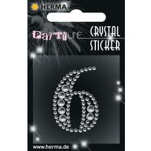 Herma Sayı 6 Kristal Etiket