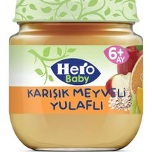 Hero Baby 120 gr Karışık Meyveli Yulaflı Kavanoz Mama