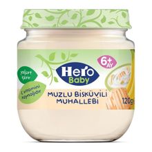 Hero Baby 12x120 gr Muzlu Bisküvili Muhallebi