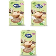 Hero Baby 200 gr Sütlü Peynirli Pekmezli 8 Tahıllı 3'lü Kaşık Maması