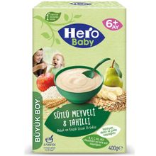Hero Baby 6+ Ay 400 gr Sütlü 8 Tahıllı Meyveli Kaşık Maması