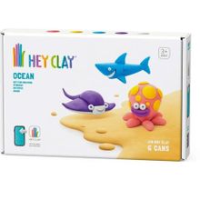 Hey Clay 6'lı Kutu Okyanus Köpek Balığı Ahtapot Vatoz Hava ile Kuruyan Kil