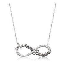 HİLALSHOP 925 Ayar Sonsuzluk Annem Benim Kadın Gümüş Kolye