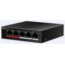 Hılook NS-0105P-35(B) 4 Port+1 Uplink 35 W Full PoE 10/100 Yönetilemez Switch
