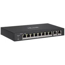 Hılook NS-0310P-60B 10 Port Megabit 8 Port PoE 60W +2 Port Gigabit Uplink Long Range 250 mt Yönetilemez Masaüstü Switch