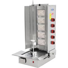 Himaksan Endüstriyel Lpg Tüplü 5 Radyanlı Alttan Motorlu Döner Ocağı