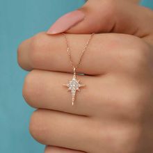 Himarry 925 Ayar Rose Kutup Yıldızı Kadın Gümüş Kolye