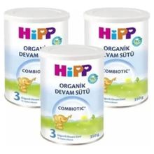 Hipp 3 Organik Combiotic 3x350 gr Devam Sütü