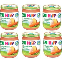 Hipp 4+ Ay 6x125 gr Organik Sebze Karışımı Kavanoz Maması