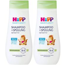 Hipp Babysanft Shampoo + Spülung Sensitive 2x200 ml Çocuk Şampuanı