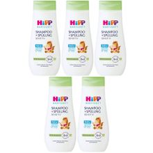 Hipp Babysanft Shampoo + Spülung Sensitive 5x200 ml Çocuk Şampuanı