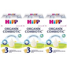 Hipp No: 3 Organik Combiotic 1 Yaşından İtibaren 3x600 gr Devam Sütü