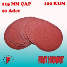 Hirdavatyeri 115 mm 100 Kum 10 Adet Cırt Zımpara