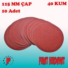 Hirdavatyeri 115 mm 40 Kum 10 Adet Cırt Zımpara
