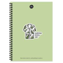 Hisli Şeyler 100 Yaprak Kareli Karizma Desen Var Defter