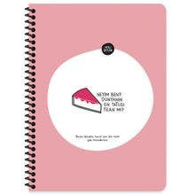 Hisli Şeyler Neyim Ben Dünyanın En Tatlısı Filan Mı? 165x225 80 Yaprak Çizgili Stickerlı Defter