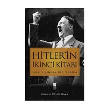 Hitler’in İkinci Kitabı - Adolf Hitler