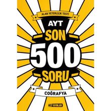 Hız Yayınları AYT Coğrafya Son 500 Soru