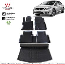 HLP Honda Civic FB7 Paspas Bagaj Havuzu 2012 2016 Arası 3d Havuzlu Wöller