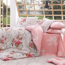 Hobby Home Clementina Pembe Çift Kişilik Nevresim Takımı