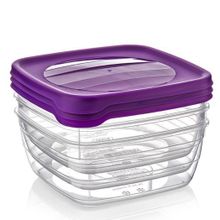 Hobby Life 21040 3'lü Kare Trend 1.5 lt Saklama Kabı