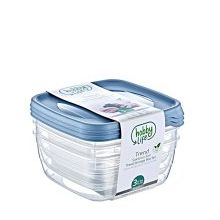 Hobby Life 21041 3'lü Kare Trend 2.5 lt Saklama Kabı