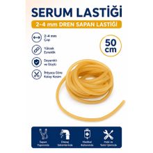 Hobialem 50 Cm Serum Lastiği 2-4 mm Dren Sapan Lastiği Esnek Dayanıklı Kauçuk Hortum