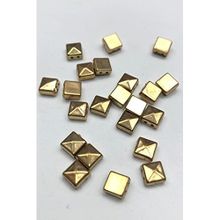 Hobigram Sarı Kare Plastik Boncuk