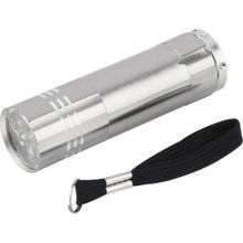 Hobimtek HD-16 Gri Alüminyum Kasa 9 LED Ultra Violet Uv Mini El Feneri
