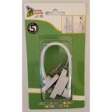 Home Puzzle Çelik Halatlı Pencere Kilidi Beyaz
