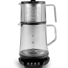 Homend Royaltea 1746H Siyah Cam Çay Makinesi