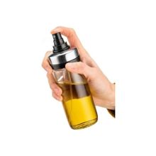 HomeTarz 244 ml Cam Yağ Spreyi Yağ Püskürtücü Metal Sprey Yağlık Şişe