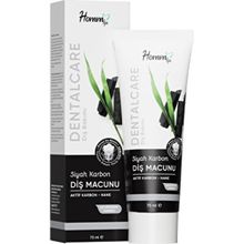 Homm Life Bitkisel Siyah Karbon Aktif Karbon ve Nane İlaveli 75 ml Diş Macunu