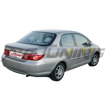 Honda City 2006-2009 Arası Paslanmaz Çelik 6 Parça Krom Cam Çıtası