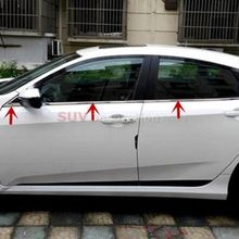 Honda Civic FC5 2016 8 Parça Krom Cam Çıtası