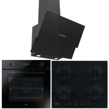 Hoover HO3158B - HDG6C2GBTK - HVW6MBB Siyah 3'lü Ankastre Set