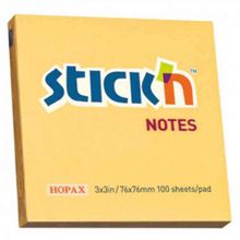 Hopax 76x76 MM 100 Yaprak Pastel Turuncu Stick Yapışkanlı Not Kağıdı